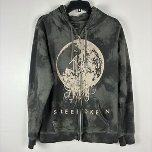 Sleep Token Take Me Back to Eden Band Graphic Zip Up Hoodie Hot Topic Size M